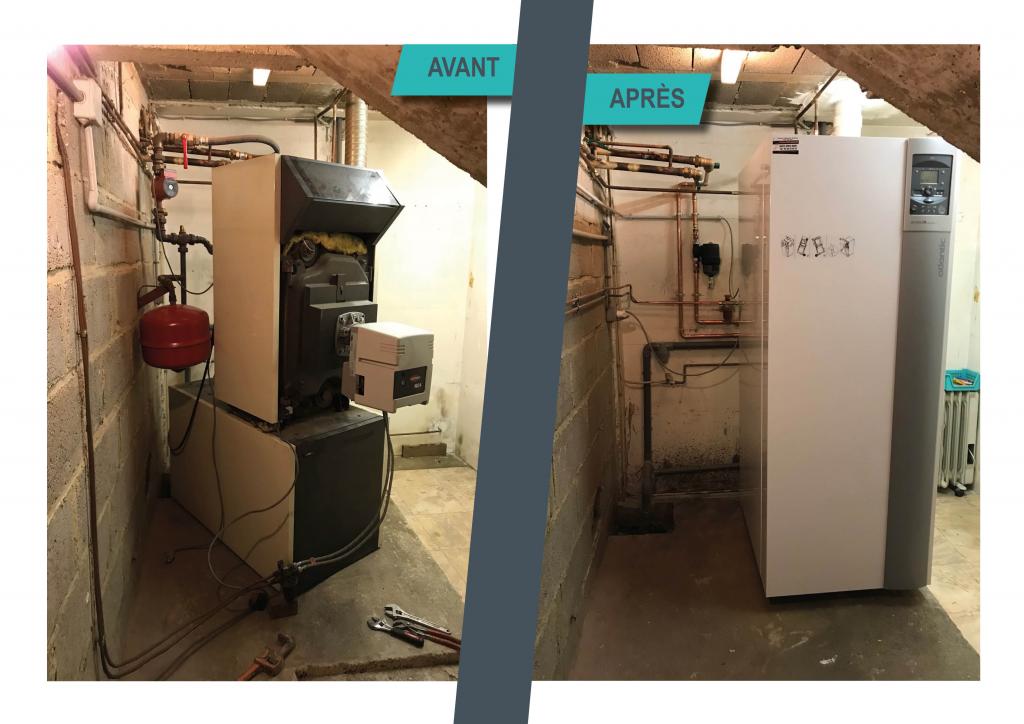 Avant / Aprs - Chauffage