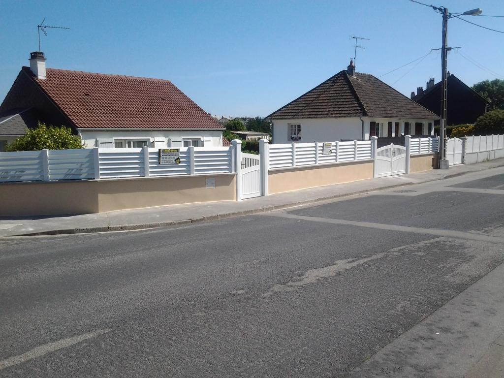Cl�ture PVC apr�s travaux - Lebas Bruno